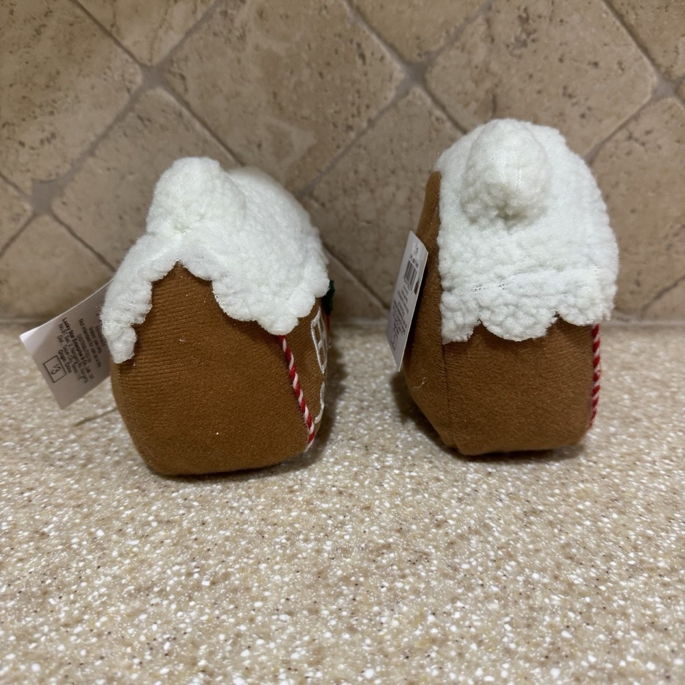 NWT 2 Target Bullseye Playground Christmas Plush Gingerbread House Decor 2025 - Picture 2 of 13